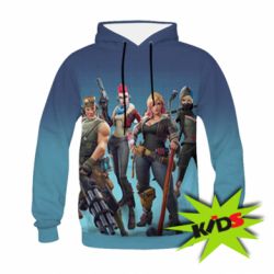 Детское 3D худи Fortnite characters - PrintSalon