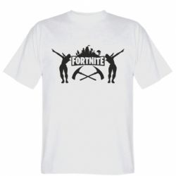 Мужская футболка Stedman Fortnite dancing logo - PrintSalon