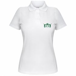 Женское поло Fortnite dancing logo - PrintSalon