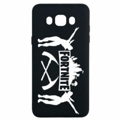 Чехол для Samsung J7 2016 Fortnite dancing logo - PrintSalon