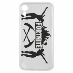 Чехол для iPhone XR Fortnite dancing logo - PrintSalon