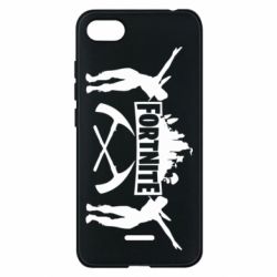 Чехол для Xiaomi Redmi 6A Fortnite dancing logo - PrintSalon