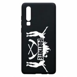 Чехол для Huawei P30 Fortnite dancing logo - PrintSalon