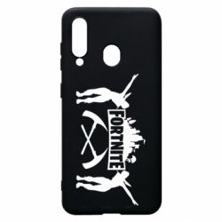 Чехол для Samsung A60 Fortnite dancing logo - PrintSalon