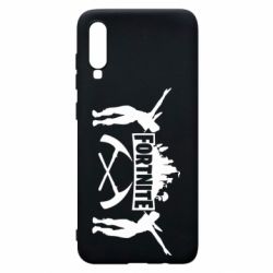 Чехол для Samsung A70 Fortnite dancing logo - PrintSalon
