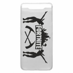 Чехол для Samsung A80 Fortnite dancing logo - PrintSalon