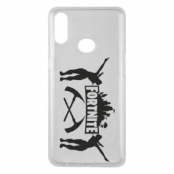 Чехол для Samsung A10s Fortnite dancing logo - PrintSalon