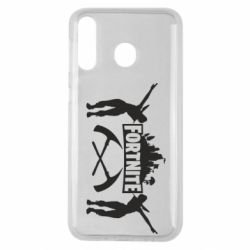 Чехол для Samsung M30 Fortnite dancing logo - PrintSalon