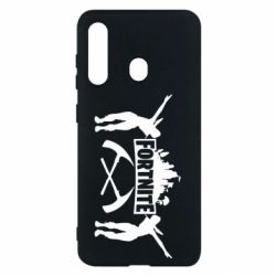 Чехол для Samsung M40 Fortnite dancing logo - PrintSalon