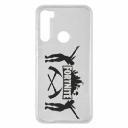 Чехол для Xiaomi Redmi Note 8 Fortnite dancing logo - PrintSalon