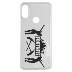 Чехол для Xiaomi Redmi Note 7 Fortnite dancing logo - PrintSalon