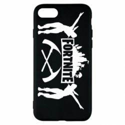 Чехол для iPhone SE 2020 Fortnite dancing logo - PrintSalon