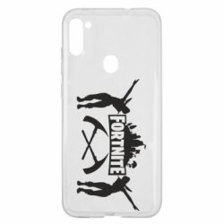 Чехол для Samsung A11/M11 Fortnite dancing logo - PrintSalon
