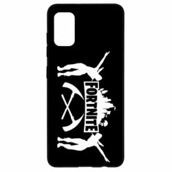 Чехол для Samsung A41 Fortnite dancing logo - PrintSalon
