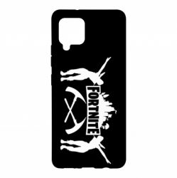 Чехол для Samsung A42 5G Fortnite dancing logo - PrintSalon