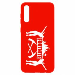 Чехол для Samsung A50 Fortnite dancing logo - PrintSalon