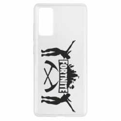 Чехол для Samsung S20 FE Fortnite dancing logo - PrintSalon