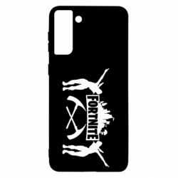 Чехол для Samsung S21 Ultra Fortnite dancing logo - PrintSalon