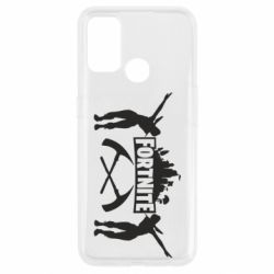 Чехол для Oppo A53/A32/A33 Fortnite dancing logo - PrintSalon