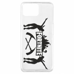 Чехол для Oppo A73 Fortnite dancing logo - PrintSalon