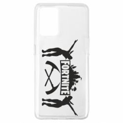 Чехол для Oppo A74 4G Fortnite dancing logo - PrintSalon