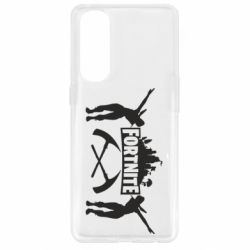 Чехол для Oppo Reno 4 Pro Fortnite dancing logo - PrintSalon