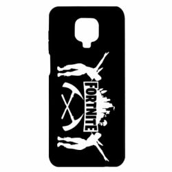 Чехол для Xiaomi Redmi Note 9S/9Pro/9Pro Max Fortnite dancing logo - PrintSalon