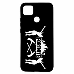 Чехол для Xiaomi Redmi 9c Fortnite dancing logo