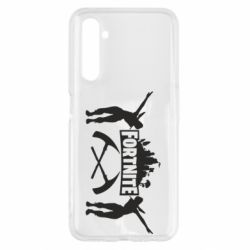 Чехол для Realme 6 Fortnite dancing logo - PrintSalon