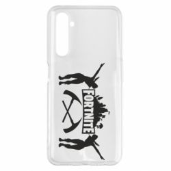 Чехол для Realme 6 Pro Fortnite dancing logo - PrintSalon