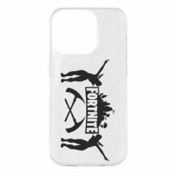 Чехол для iPhone 14 Pro Fortnite dancing logo - PrintSalon