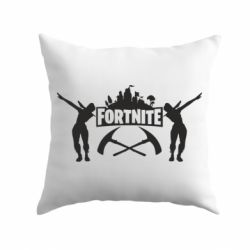 Подушка Fortnite dancing logo - PrintSalon