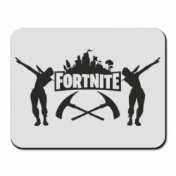 Коврик для мыши Fortnite dancing logo - PrintSalon