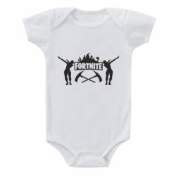 Детский бодик Fortnite dancing logo - PrintSalon