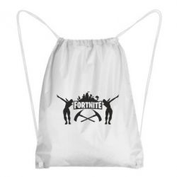 Рюкзак-мешок Fortnite dancing logo - PrintSalon