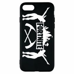 Чехол для iPhone 7 Fortnite dancing logo - PrintSalon