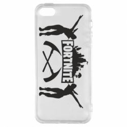 Чехол для iPhone5/5S/SE Fortnite dancing logo - PrintSalon