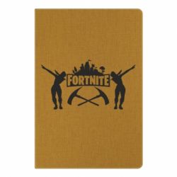 Блокнот с принто Fortnite dancing logo - PrintSalon