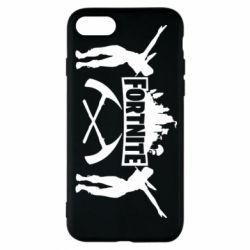 Чехол для iPhone 8 Fortnite dancing logo - PrintSalon