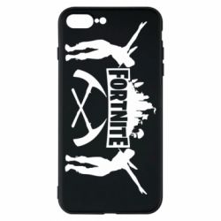 Чехол для iPhone 8 Plus Fortnite dancing logo - PrintSalon