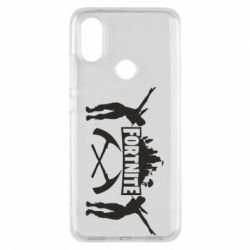 Чехол для Xiaomi Mi A2 Fortnite dancing logo - PrintSalon