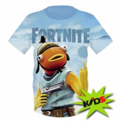 Детская 3D футболка Fortnite fishstick - PrintSalon