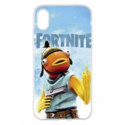 Чехол для iPhone X/Xs Fortnite fishstick - PrintSalon