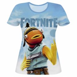 Женская футболка 3D Fortnite fishstick - PrintSalon