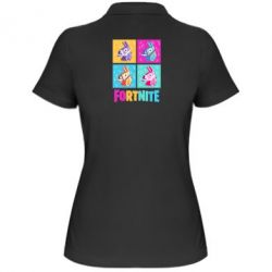 Женское поло Fortnite Llamas - PrintSalon
