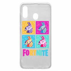 Чехол для Samsung A20 Fortnite Llamas - PrintSalon