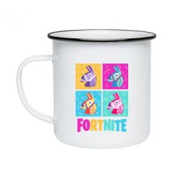 Кружка эмалированная Fortnite Llamas - PrintSalon