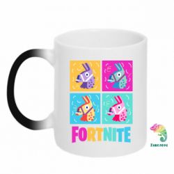 Чашка-хамелеон Fortnite Llamas - PrintSalon