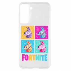 Чехол для Samsung S21 Fortnite Llamas - PrintSalon