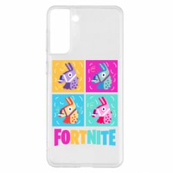 Чехол для Samsung S21+ Fortnite Llamas - PrintSalon